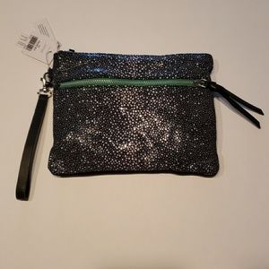 NWT Topshop leather wristlet with removable strap